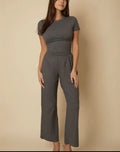 Relaxed Fit Top and Wide-Leg Set