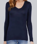 Long Sleeve V-Neck Top