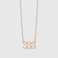 18K Gold PVD Coated Angel Number Necklace