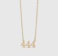 18K Gold PVD Coated Angel Number Necklace