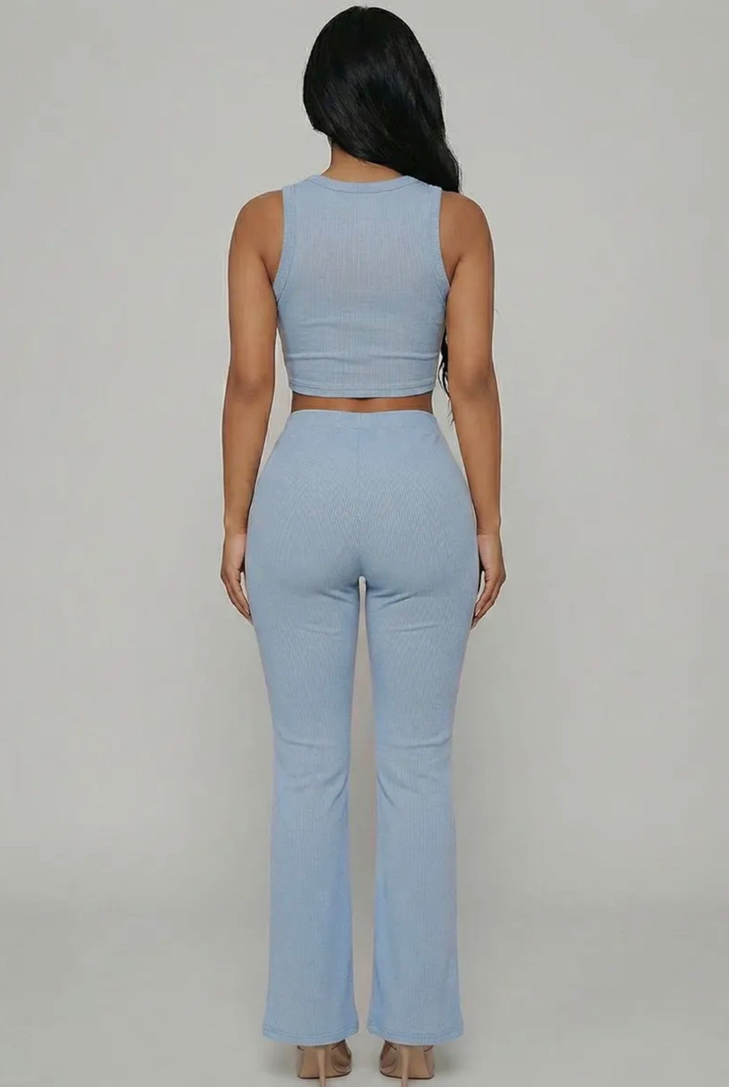 Crop Top & Flared Pants