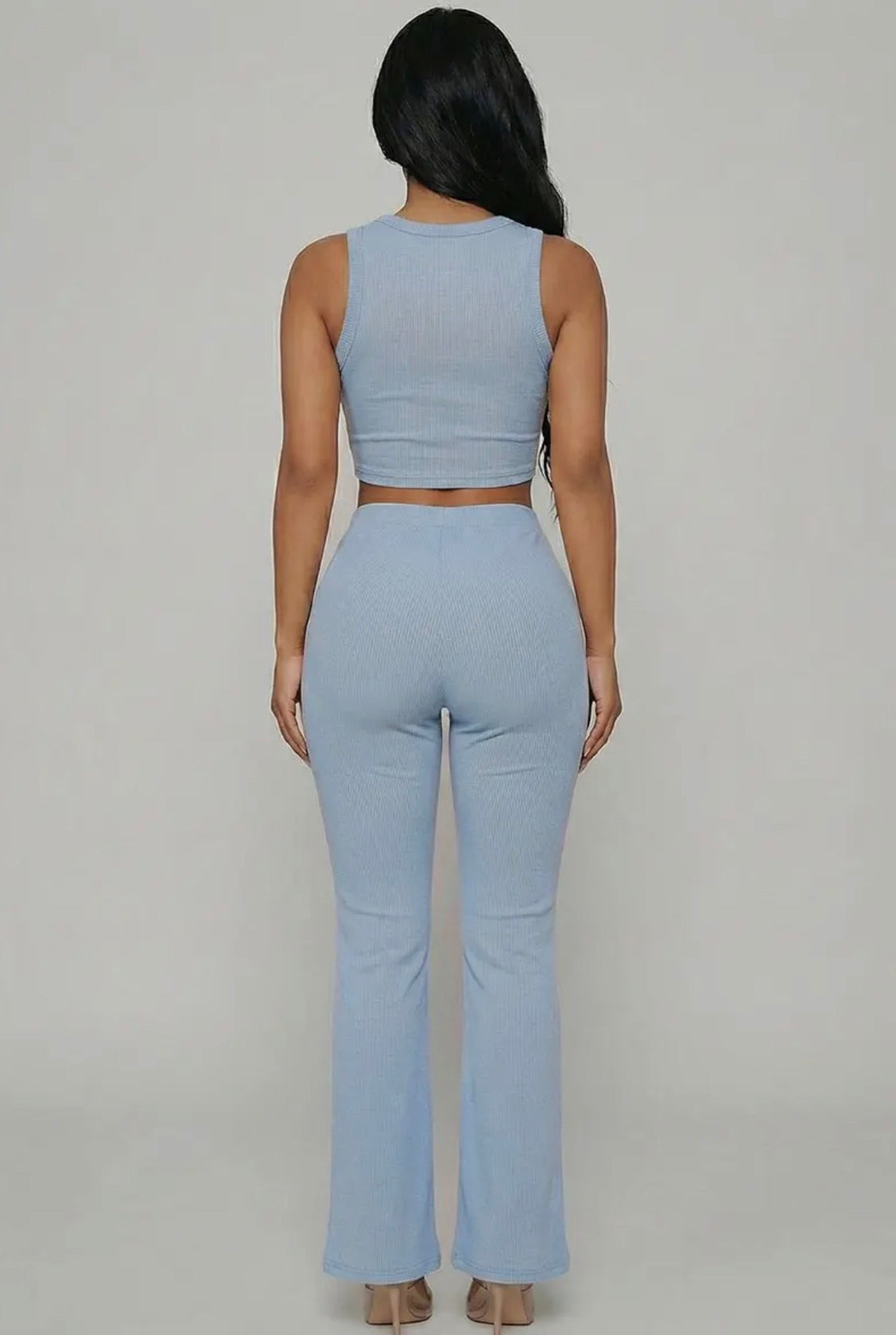 Crop Top & Flared Pants