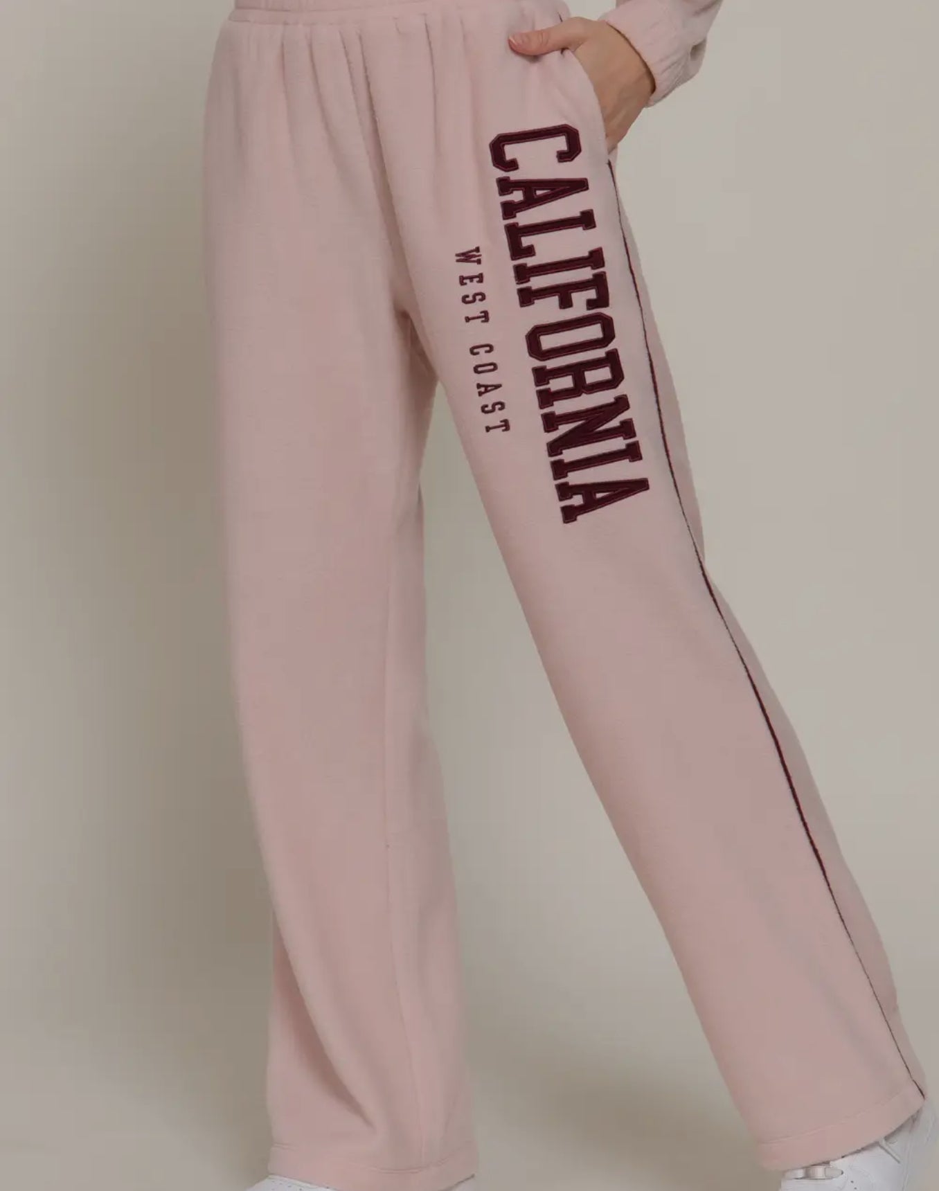 Half Zip & Wide Leg Fleece Set