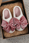 Bow Plush Slippers