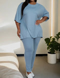 Plus Size Oversized T-Shirt & Leggings Set