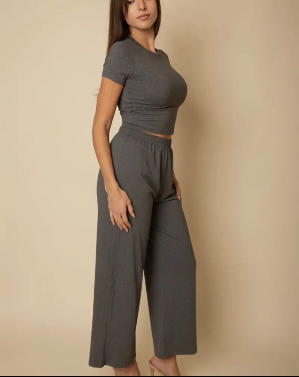 Relaxed Fit Top and Wide-Leg Set