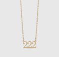 18K Gold PVD Coated Angel Number Necklace