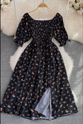 Floral Smocked Midi Dress