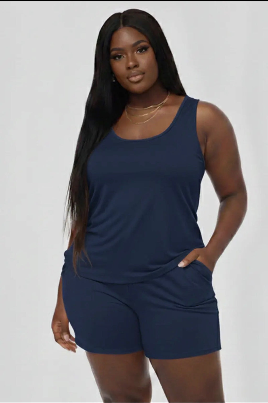 Plus Size Comfy Tank & Short Set