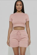 Fitted Crop Tee & Short Set